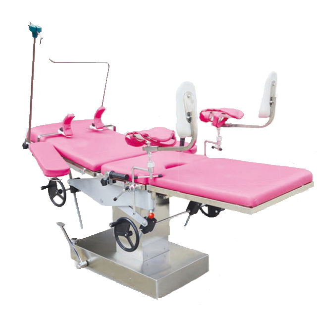 Manuel d'équipement médical Table d'obstétrique et de gynécologie complète hydraulique